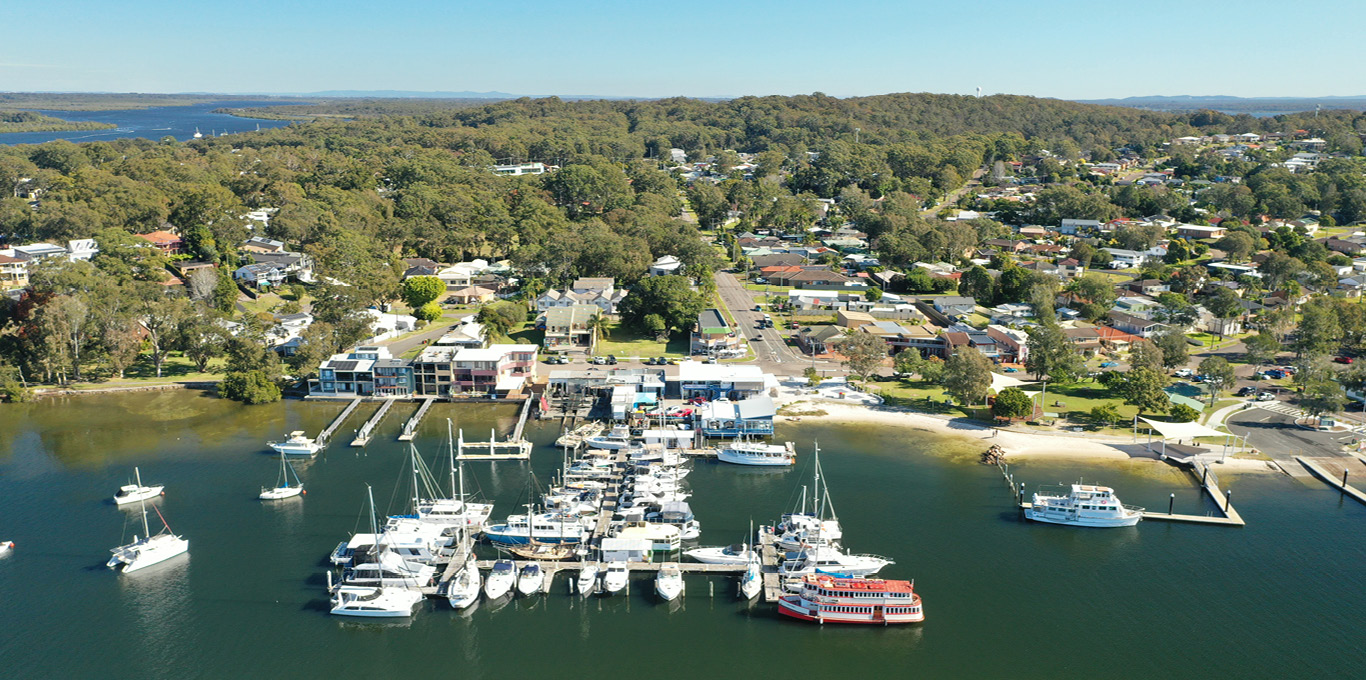berths, moorings & slipway in Port Stephens NSW